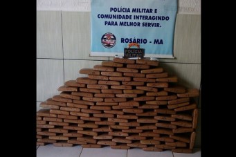 Polícia apreende 116kg de maconha prensada em povoado de Humberto de Campos