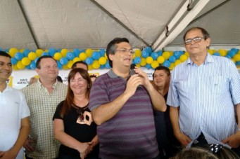 An&uacute;ncio de investimentos em Caxias