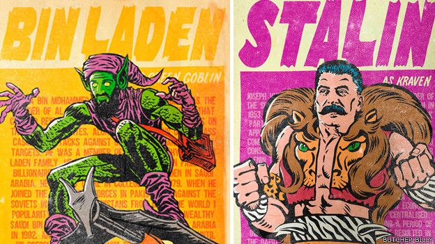 Bin Laden e Stálin se transforam nos vilões Duende Verde e Kraven, O Caçador