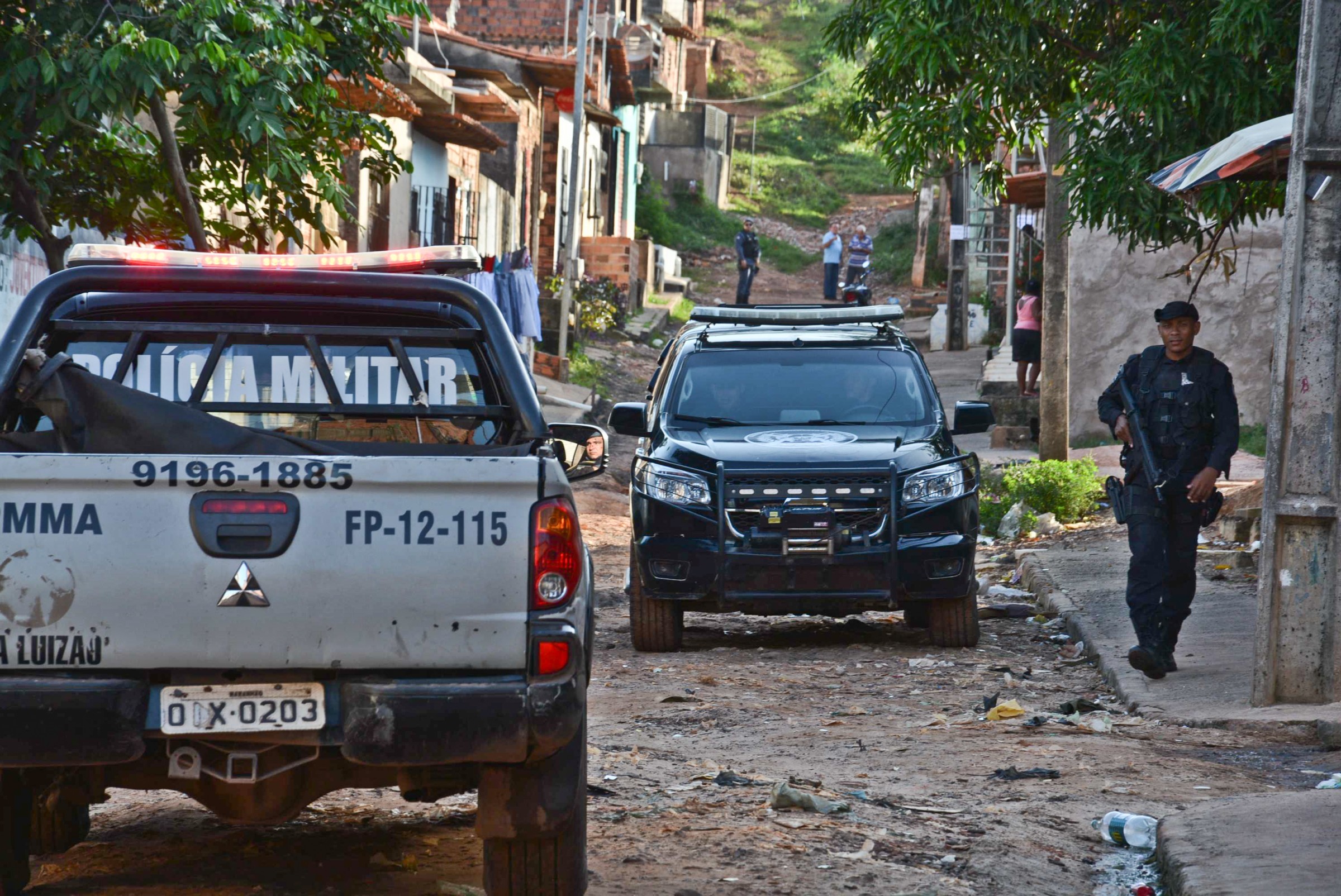 Devido à onda de violência no bairro (Vila Natal) Coroadinho, policiamento é reforçado.