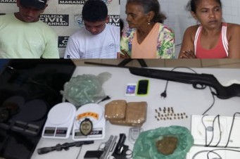 Operação conjunta estoura bocas de fumo e apreende armas de fogo