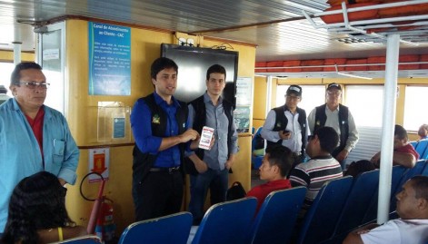 Equipes de fiscalização do Procon orientam usuários  do serviço de ferryboat