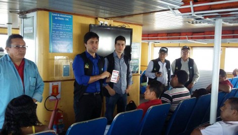 Equipes de fiscalização do Procon orientam usuários do serviço de ferryboat