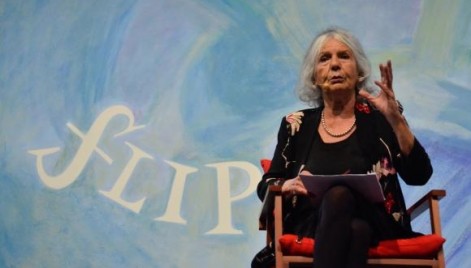A professora Beatriz Sarlo, na sess&atilde;o de abertura da Flip 2015 - Festa Liter&aacute;ria Internacional de Paraty, com a mesa liter&aacute;ria: As Margens de M&aacute;rio
