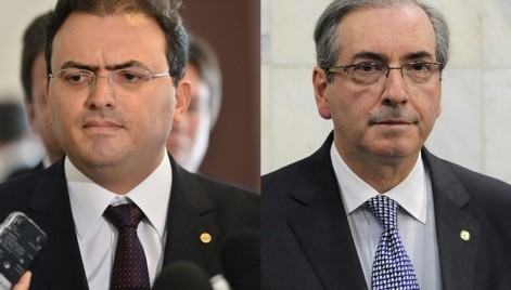 O presidente da OAB, Marcus Vinicius Furtado Coelho, e o Presidente da Câmara dos Deputados, Eduardo Cunha