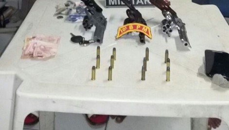 Polícia Militar apreende quatro armas de fogo em Pinheiro