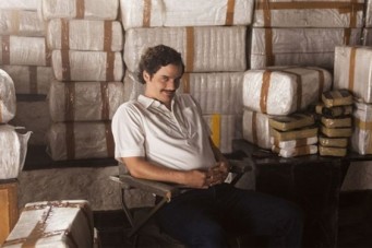 Wagner Moura caracterizado de Pablo Escobar: o ator engordou 20 kg para viver o personagem