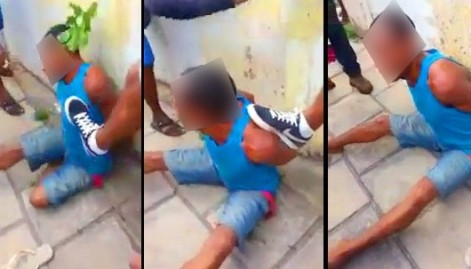 Assaltante sofre tentativa de linchamento no Centro