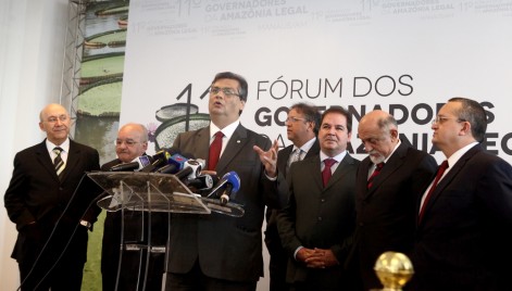  Governador Fl&aacute;vio Dino durante o 11&ordm; F&oacute;rum dos Governadores da Amaz&ocirc;nia Legal