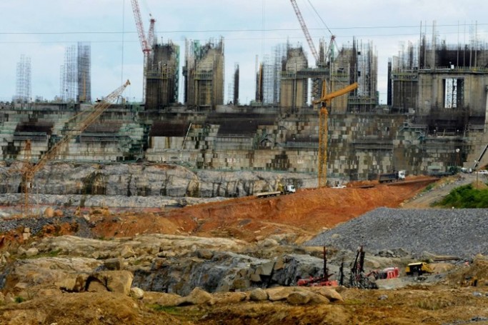 Usina Hidrelétrica de Belo Monte, central hidrelétrica que está sendo construída no Rio Xingu