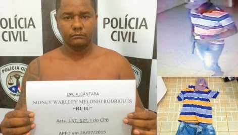 Sidney foi flagrado pelo circuito de segurança da lotérica