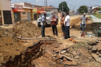 Recuperada rede de esgoto no Ipem/S&atilde;o Crist&oacute;v&atilde;o