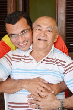 Nilton Gaspar e seu filho Gaspar filho