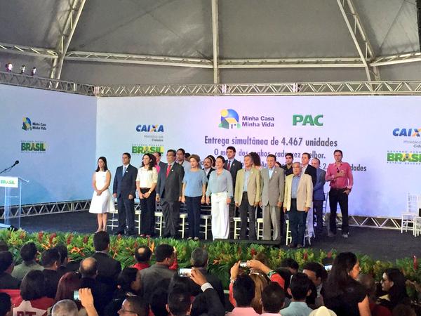 Dilma participa de solenidade de entrega de casas no Maranhão