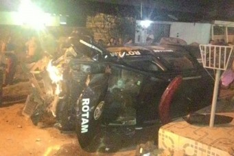 Veículo da Rotam capota durante perseguição no Maiobão