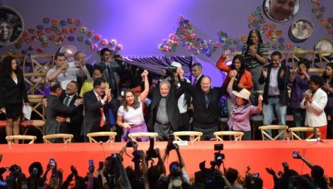 Ex-presidente Lula participa da abertura da Marcha das Margaridas, em Brasília