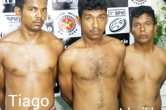 Trio tenta esconder drogas da Polícia Militar na Forquilha
