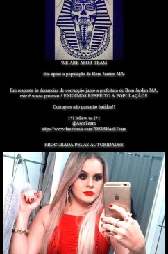 Site da Prefeitura de Bom Jardim hackeado