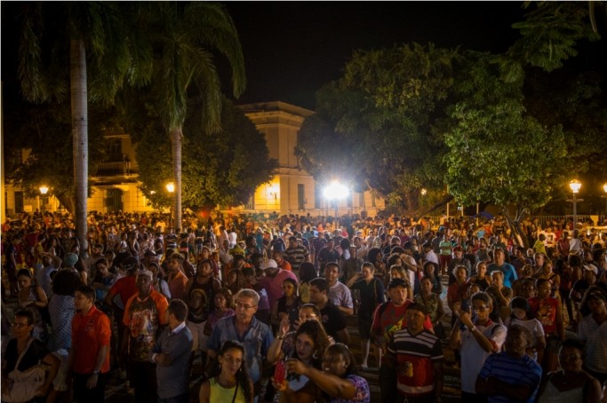 Pra&ccedil;a Nauro Machado no Centro Hist&oacute;rico de S&atilde;o Lu&iacute;s tem recebido grande p&uacute;blico para as atra&ccedil;&otilde;es do projeto Mais Cultura e Turismo
