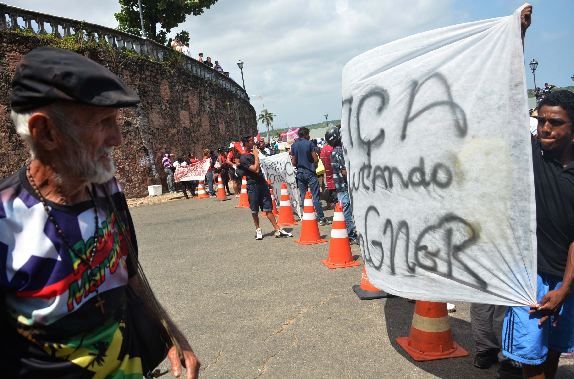 Protesto de moradores da Vila Nestor II