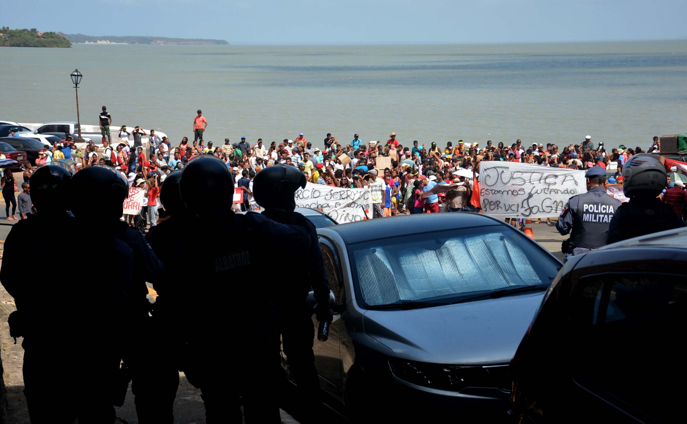 Protesto de moradores da Vila Nestor II