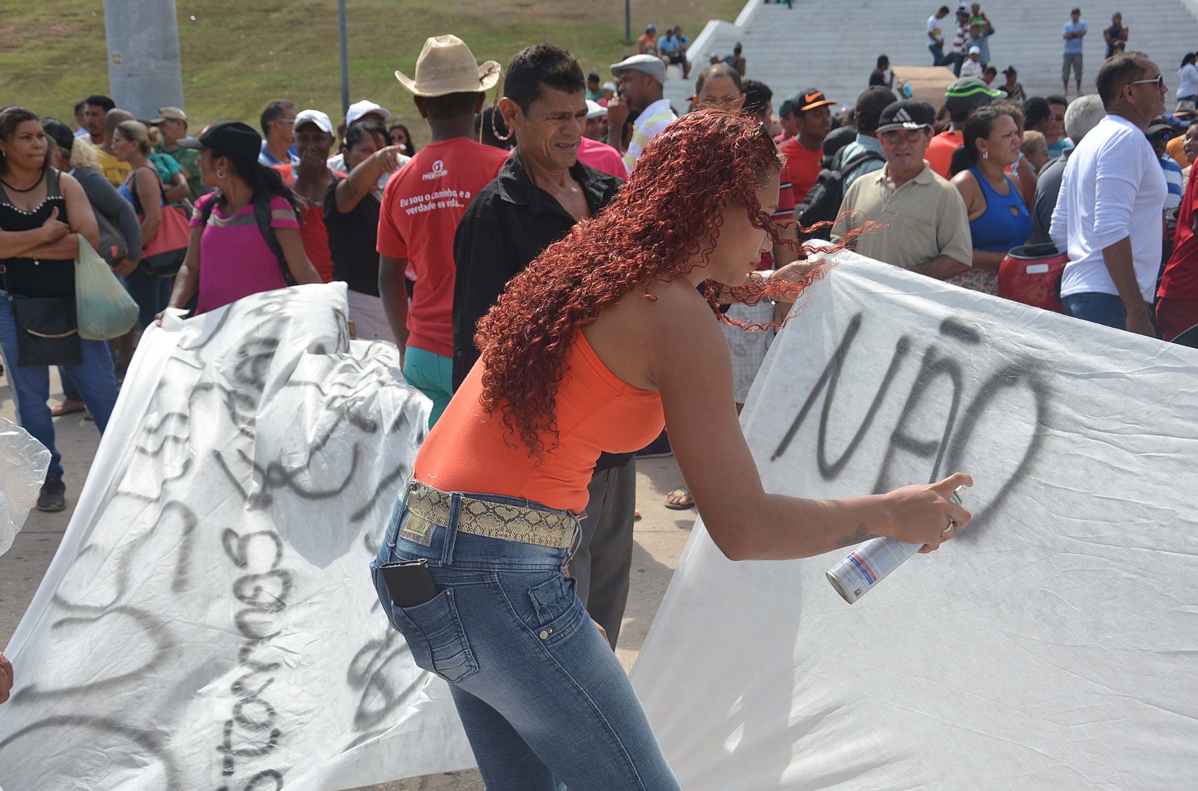 Protesto de moradores da Vila Nestor II