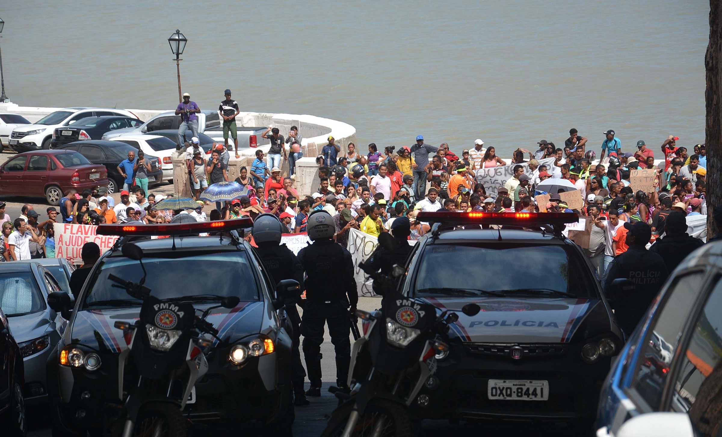 Protesto de moradores da Vila Nestor II