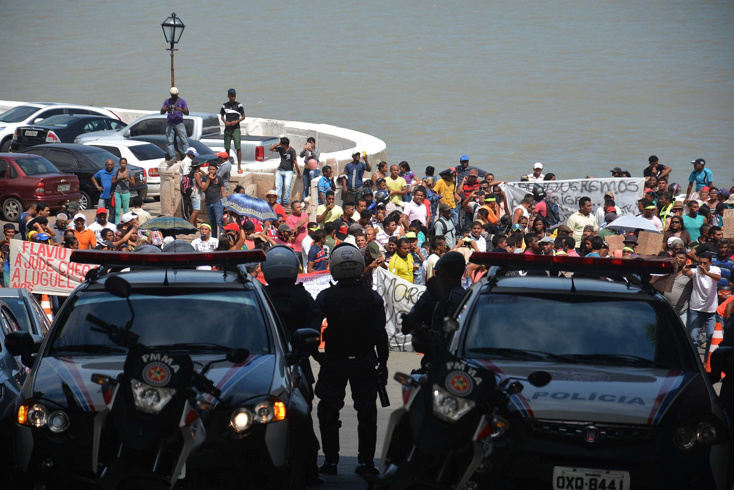 Protesto de moradores da Vila Nestor II