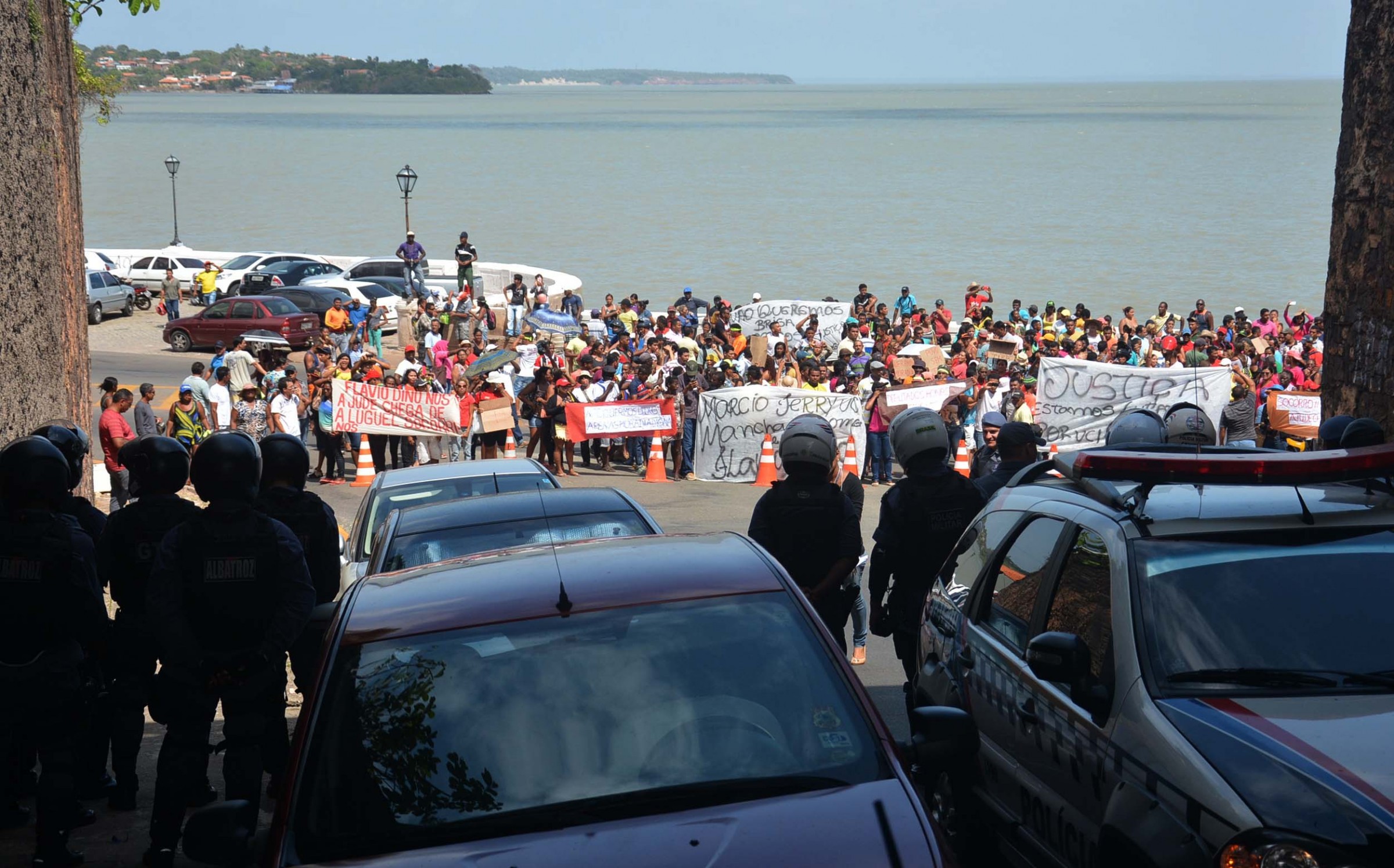 Protesto de moradores da Vila Nestor II