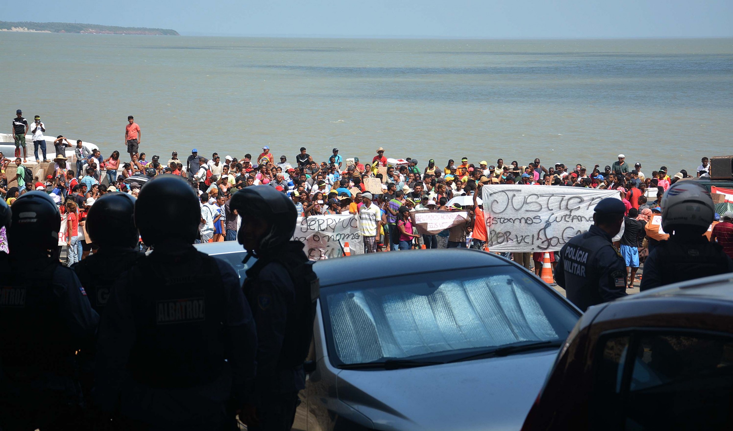 Protesto de moradores da Vila Nestor II