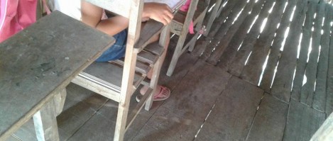 As péssimas condições da escola