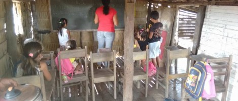As péssimas condições da escola