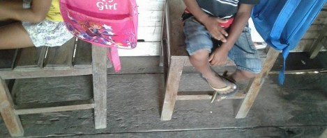 As péssimas condições da escola
