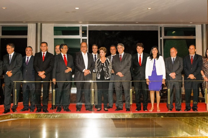 Presidenta Dilma Rousseff durante reuni&atilde;o com Governadores, no Pal&aacute;cio da Alvorada