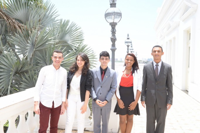 Jovens parlamentares que representam o Maranhão em Brasília são recebido no Palácio dos Leões