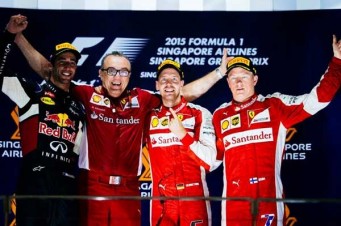 Vettel vence o GP de Cingapura e supera Ayrton Senna em n&uacute;mero de vit&oacute;rias.