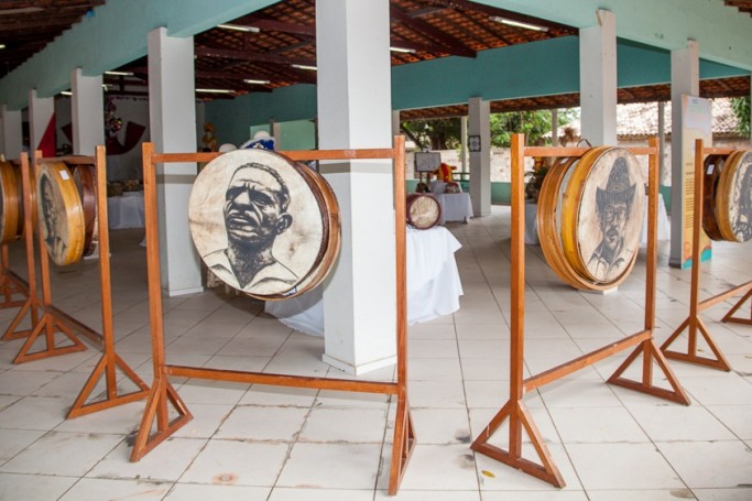 Exposição "Maranhão de Identidades e Tradições", montada em Mirinzal, no salão paroquial da cidade