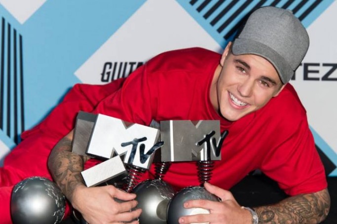 Justin Bieber no Europe Music Awards 