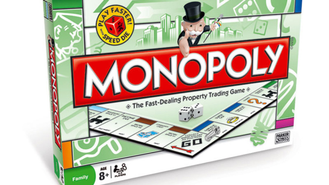 Jogo Monopoly popularmente conhecido como banco imobiliário no Brasil