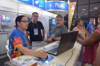 No estande do Observat&oacute;rio Sebrae, o p&uacute;blico conferiu onde investir e deve abrir o seu empreendimento no Maranh&atilde;o