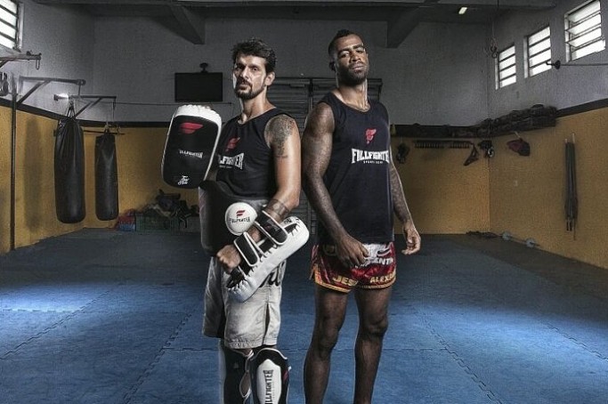 Cosme Alexandre e o treinador