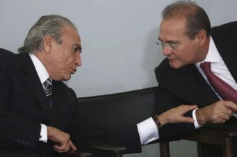 Temer se reúne com Renan e fecha acordo para se manter presidente do PMDB