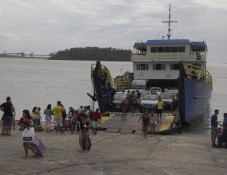 Desembarque no Terminal da Ponta da Espera no carnaval de 2015