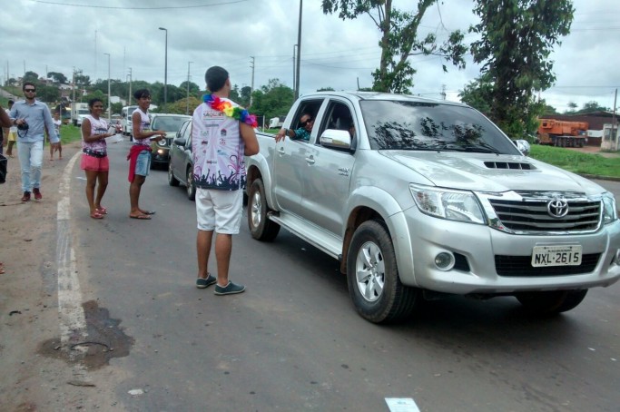 Ação conscientiza foliões na fronteira de São Luís