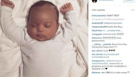 saint west filho da kim kardashian