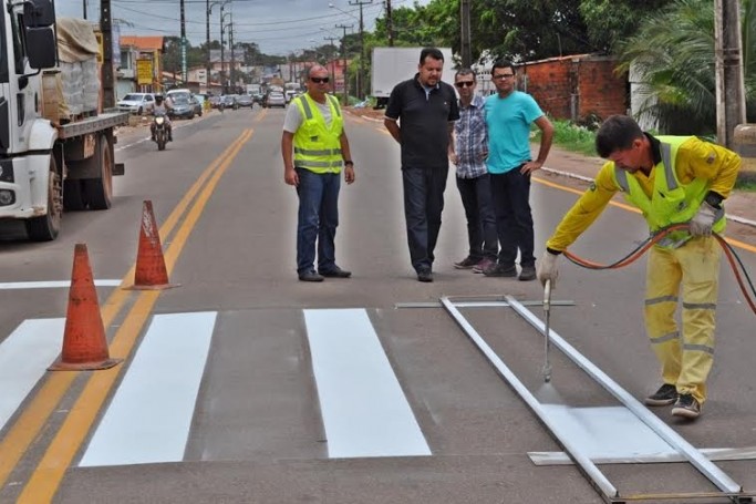 As obras foram vistoriadas na Estrada da Maioba e na rotatória do aeroporto