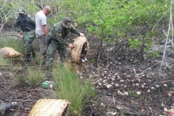 Após as apreensões e emissão dos autos de infração foi realizada a soltura dos animais nos manguezais da APA de Upaon-Açu