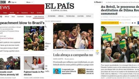 Relat&oacute;rio na Comiss&atilde;o do Impeachment &eacute; destaque na imprensa europeia