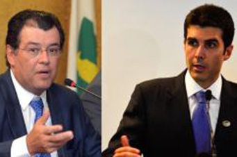 Ministros Eduardo Braga e Helder Barbalho, do PMDB, pedem demiss&atilde;o