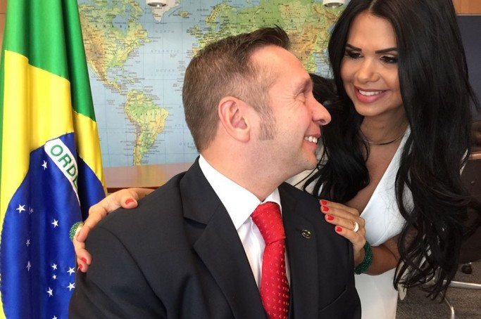 Ministro e primeira dama Milena